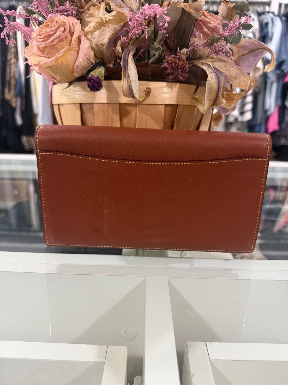 Coach Brown Leather Wallet with Gold Tone Hardware - Picture 5 of 7